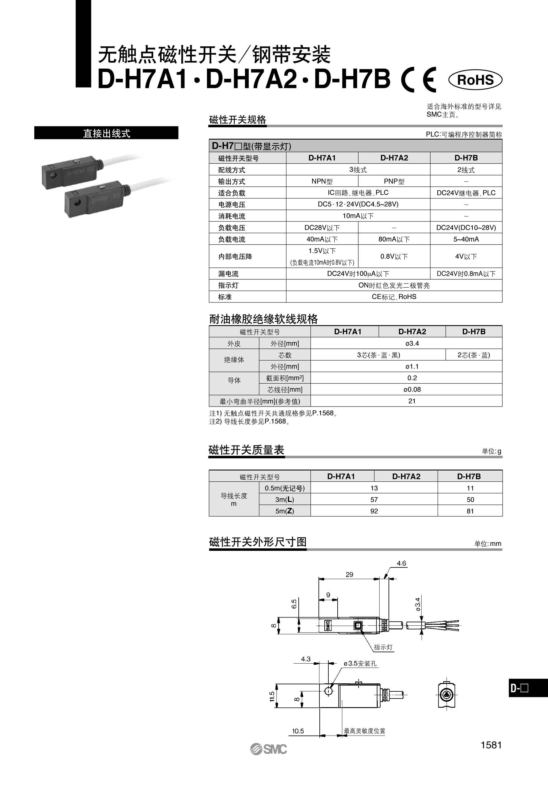 smc 磁性开关 d - 北京东方华康自动化设备有限公司